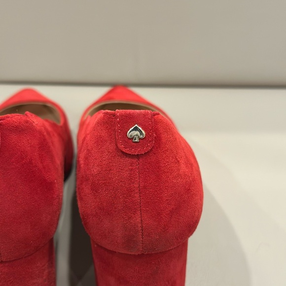 Kate Spade Red Suede Heels - Picture 5 of 6